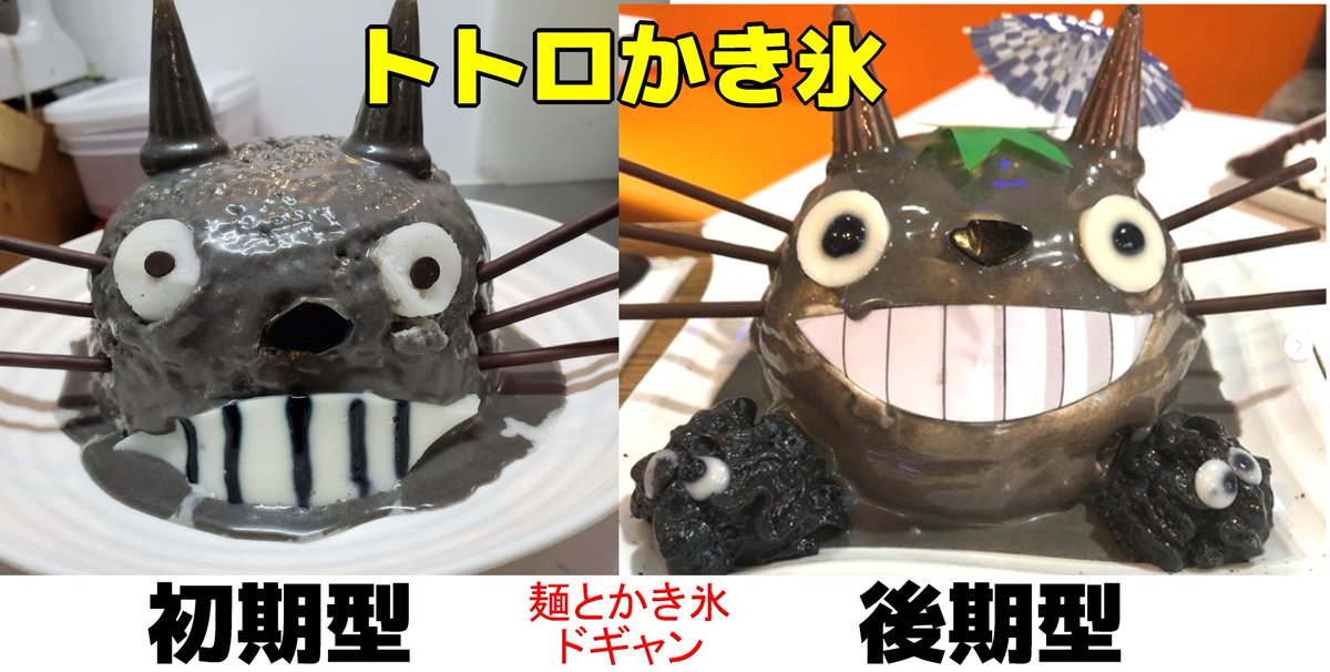 麺とかき氷 ドギャン 谷四店 本日は定休日です 「トトロかき氷」 ご