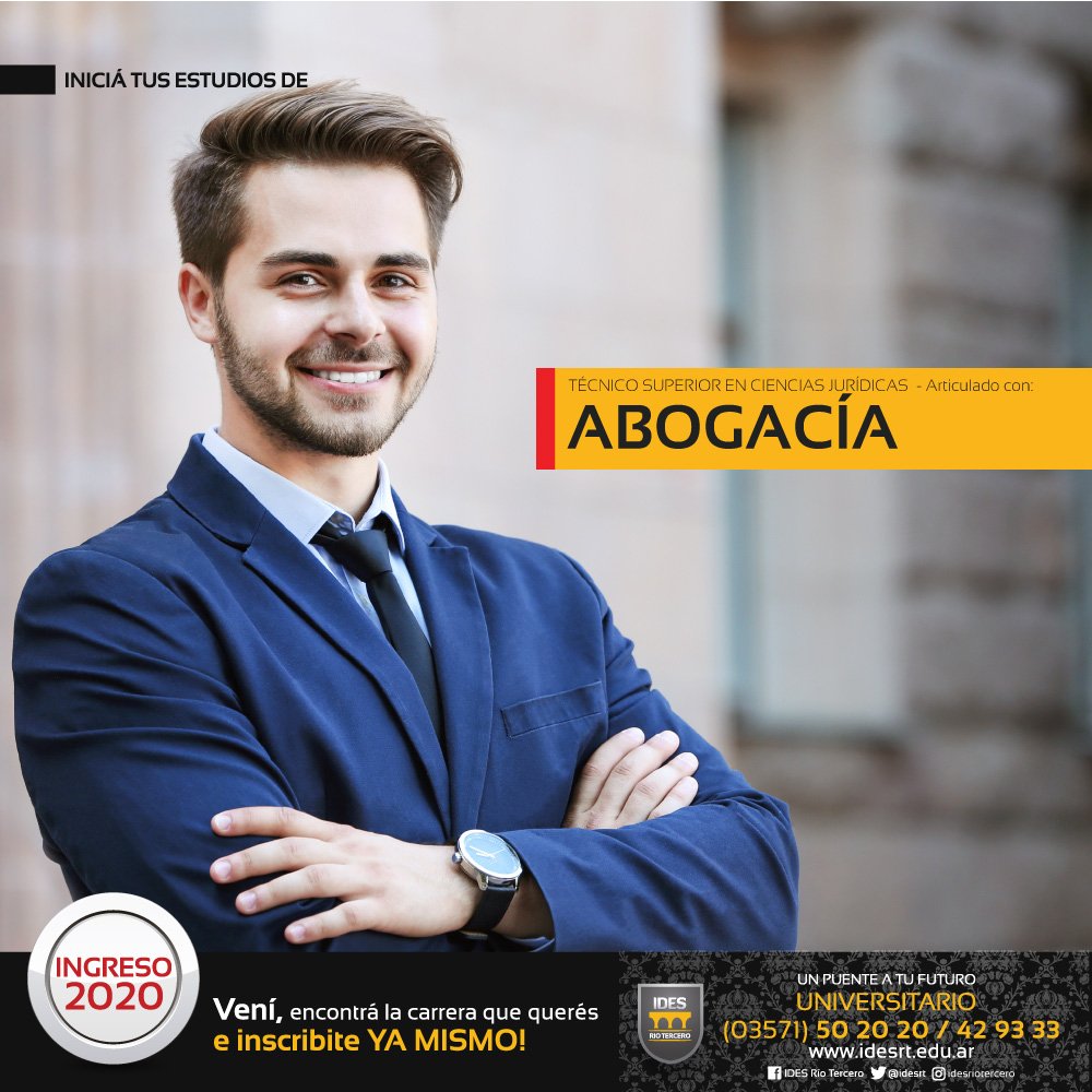 idesrt's tweet image. ABOGACÍA es una de las carreras clásicas con gran salida laboral. Estudiá en @idesrt y preparate para los tiempos que vienen💪
📲 +5493571528929
💬 Whatsapp: n9.cl/hkj7d
idesrt.edu.ar
.
.
#abogacia #RioTercero  #educacion #carreras #futuro #universidad