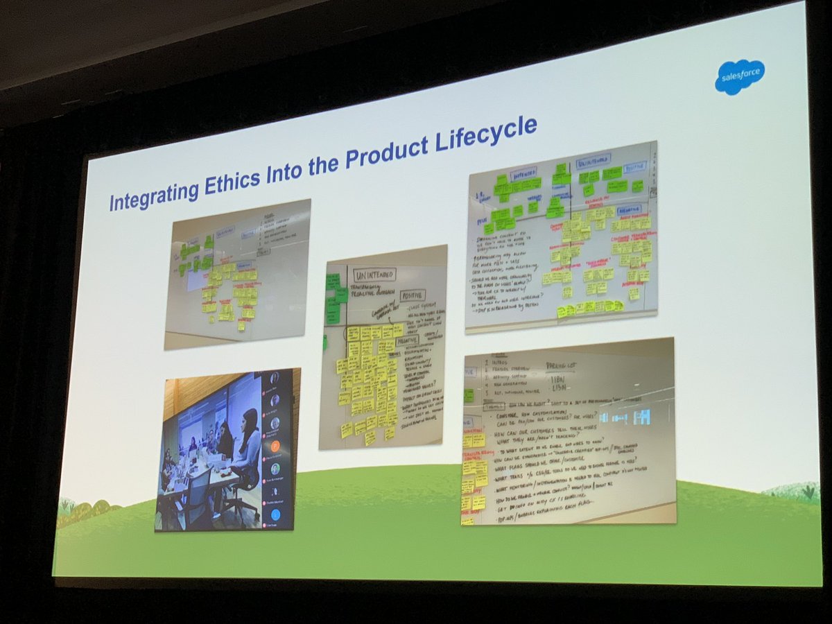 lesliehand's tweet image. How many companies have an Chief Ethical and Humane Use Officer? #salesforce does #DF19 takeaway from Paula Goldman‘s talk - consider intended and unintended consequences in decisions and product development