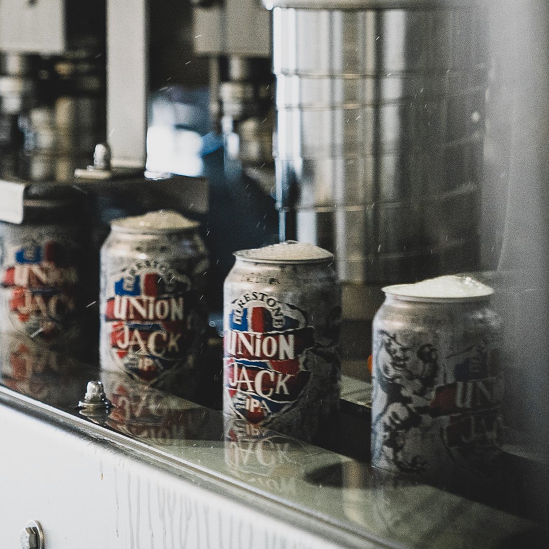 Tackle your Tuesday head-on. Enjoy a bold beer with in-your-face flavor. #unionjack #unionjackipa #westocastipa #ipa #fullofflavor #loudandproud #longliveipa #hoppybeer #craftbeer #firestonewaker #canningline #brewery