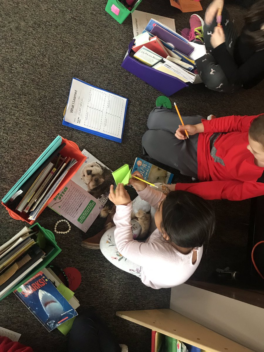 emard_a's tweet photo. Started non-fiction book clubs today in 2nd grade. Discovering how many more facts we can learn about our topics when we use more than one book resource. #growingminds @HoyleSchool @deznsw1230 https://t.co/AbmFgPj8Jm