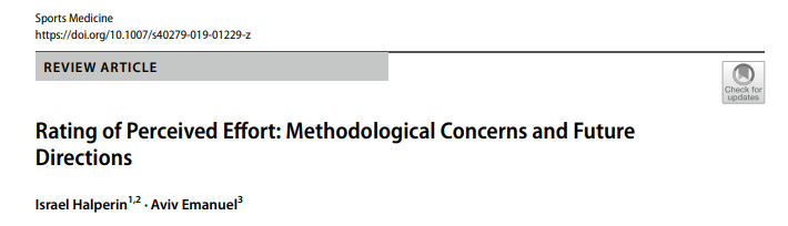 Israel_Halperin's tweet photo. Excited to share our new paper "Rating of Perceived Effort: Methodological Concerns and Future Directions". 

It took us a whole lot of effort putting it together. I hope it will have a positive impact on our field. 

https://t.co/XRlJen0JKq https://t.co/cCKP6I4ygx