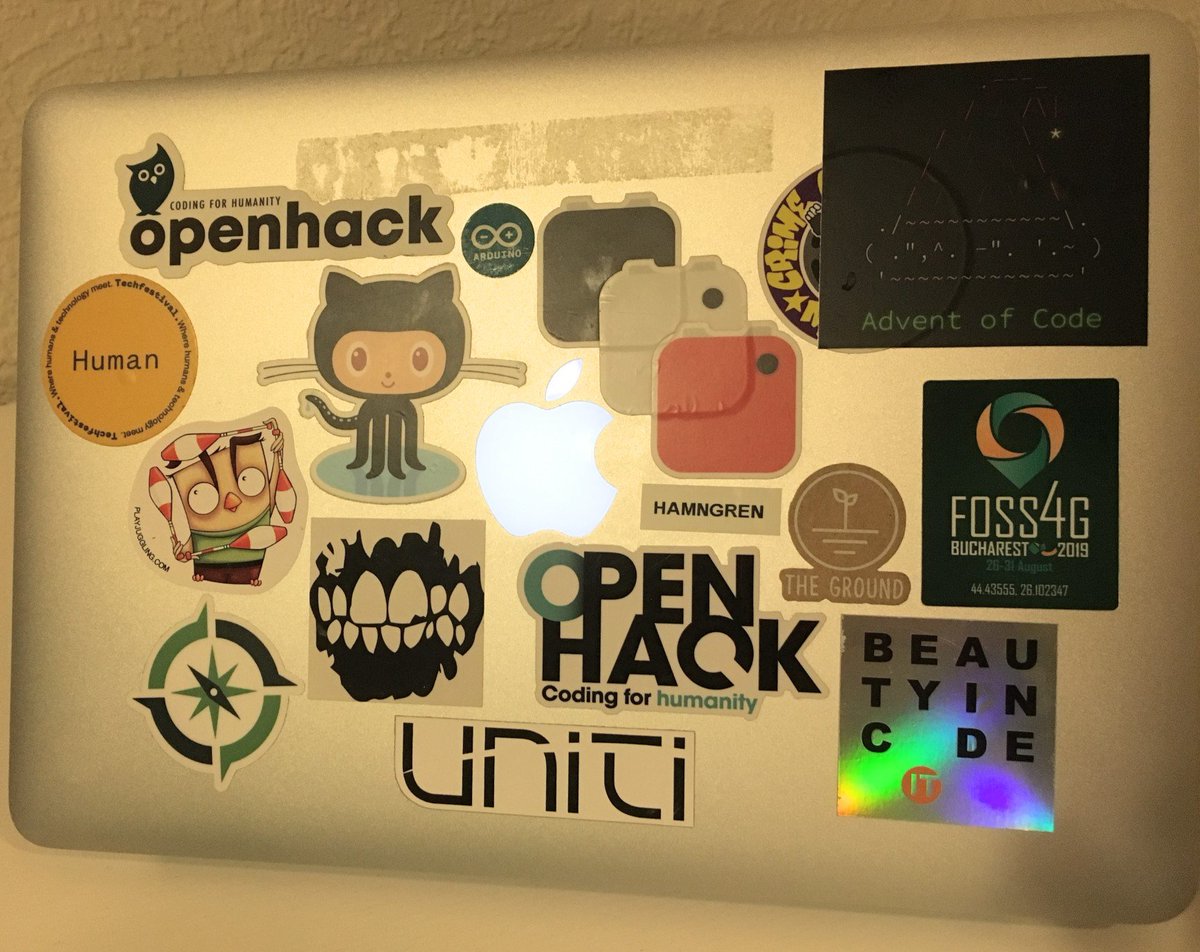 namatoj's tweet image. Does this qualify me for one of those awesome stickers? #foss4g2020