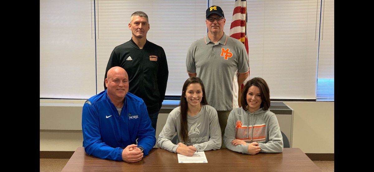 JackHall600's tweet photo. Congrats to @KennedyEnglund for signing her National Letter of Intent today to play basketball at Bay College. Welcome to the Norse Force! https://t.co/TJOt1FZtze