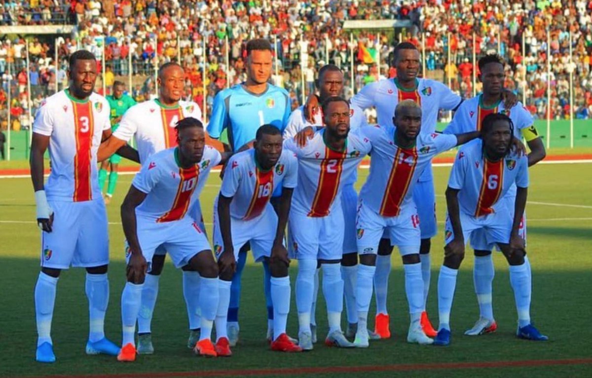 💚💛❤️🇨🇬😍  #TotalAFCONQ2021 #Team242 #Foot #Football #Congo - Mafoumbi, Tsouka, Itoua, Mayembo, Bissiki, Loussoukou, Ossete, Avounou, Makouta, Ganvoula, Ibara.