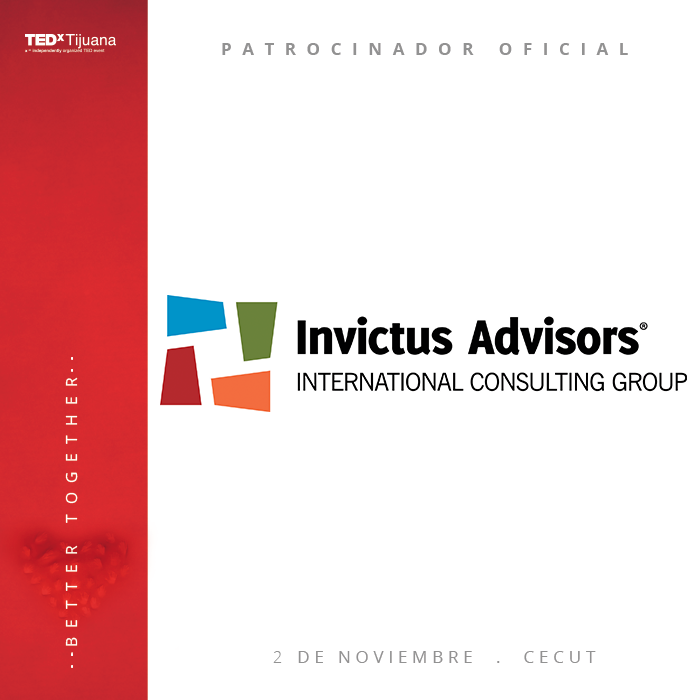 TEDxTijuana's tweet image. We are #BetterTogether y nuestra alianza con @InvictusAdvisor fue prueba de ello. ¡Muchas gracias por haber sido parte de este gran evento! ❤️❌