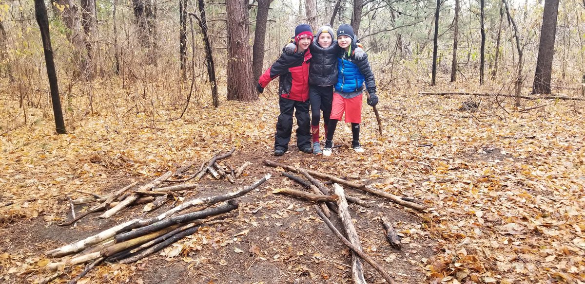 Math outside for #firstgradeforesters today.  In honor of the 50th day we found 50 items and practiced counting by 10s and 5s. #mcfirsties #handsonlearning #fostercuriosity #getoutside