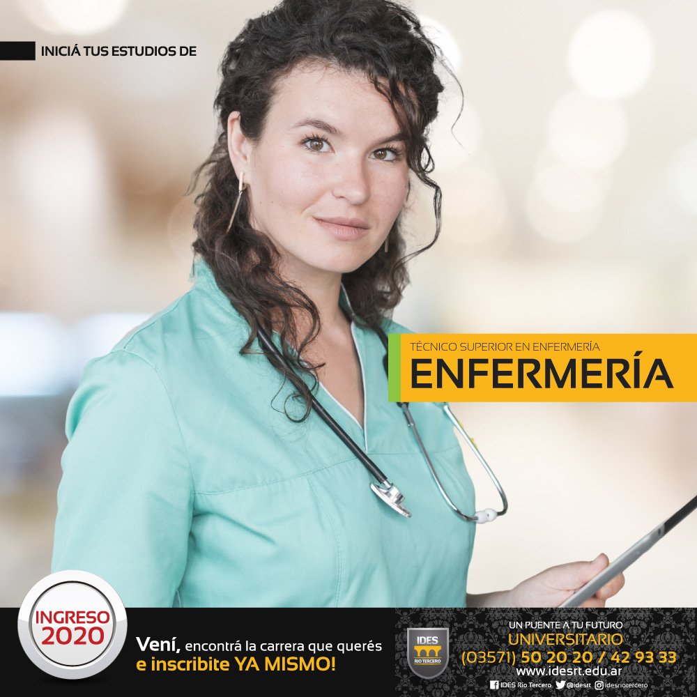 idesrt's tweet image. 🗣️ #ENFERMERIA es una de las carreras con más demanda laboral en la región, y tenemos la oportunidad de tenerla cerca de tu casa .🚑👕

Estudiá en @idesrt y preparate para los tiempos que vienen 💪
📲 +5493571528929
💬 Whatsapp: n9.cl/hkj7d
#RioTercero #ingreso2020