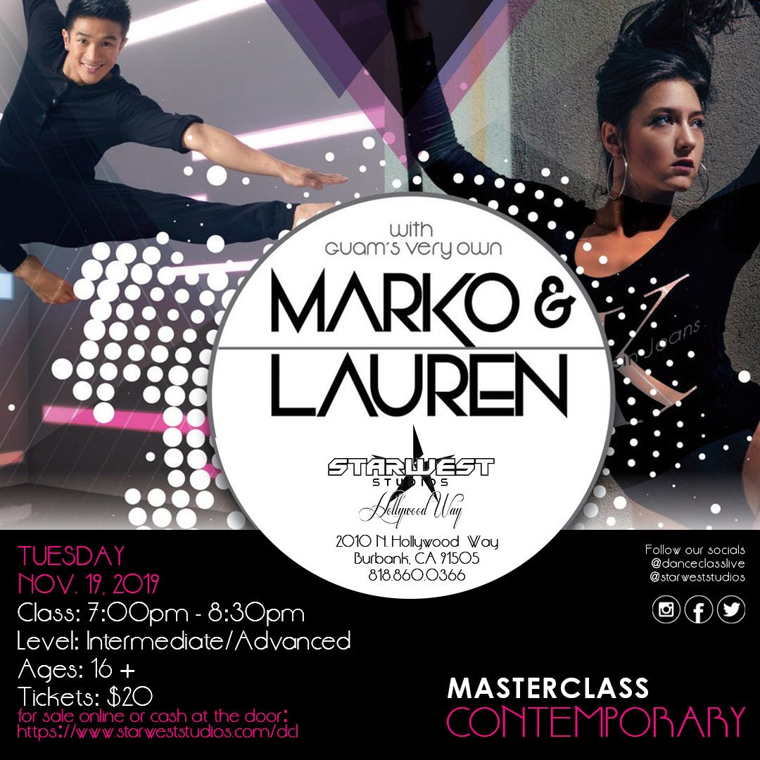 DanceClassLive's tweet image. Masterclass Series tonight Marko @marko_germar &amp;amp; Lauren @laurena22 kick the night off at 7pm, followed by Gabe De Guzman @gabedofficial at 8:30pm. #dancevideo #dancehall #dancefloor #art #dancerslife #photography #dancemoms #dancechallenge #danza #fun #like #performance #bhfyp