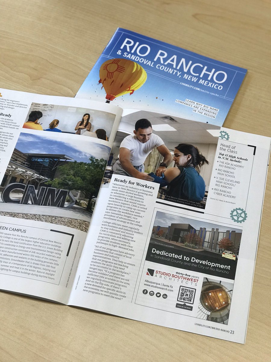 It’s official! 🎉 The <a href="/RioRanchoNM/">Rio Rancho, NM</a> #LivabilityMagazine is here! ✨

Our #StudioSwCrew is dedicated to development in Rio Rancho &amp; Sandoval County. 

#DedicatedToDevelopment #NMTrue #NewThingsHappening #VeriReadySites #ArchitectureIsGood