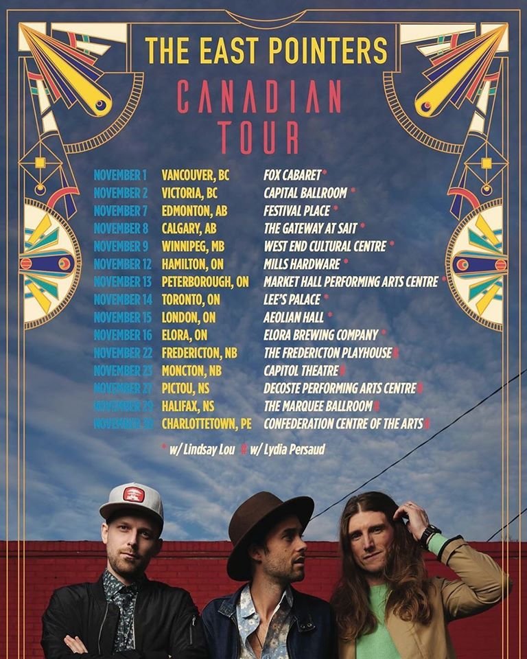 Starting this Friday I will be joining <a href="/TheEastPointers/">The East Pointers</a> on the East Coast leg of their tour :) Nov 22nd - 30th

For more details visit: eastpointers.ca/shows