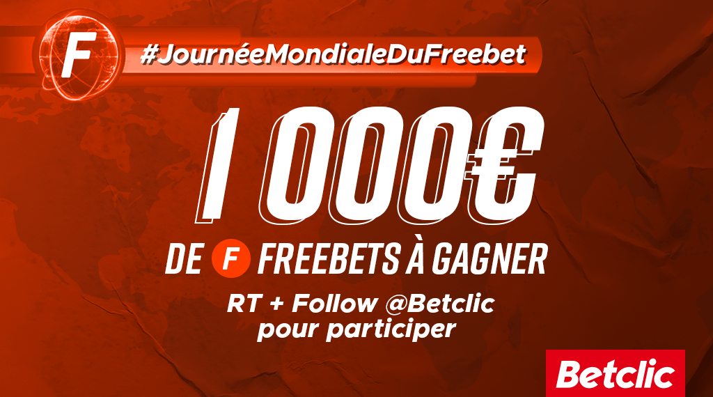 Betclic's tweet image. 😭 C'est bientôt la fin de la #JourneeMondialeDuFreebet

🤑 20 x 50€ de Freebets à gagner

👉 RT + Follow @Betclic pour participer