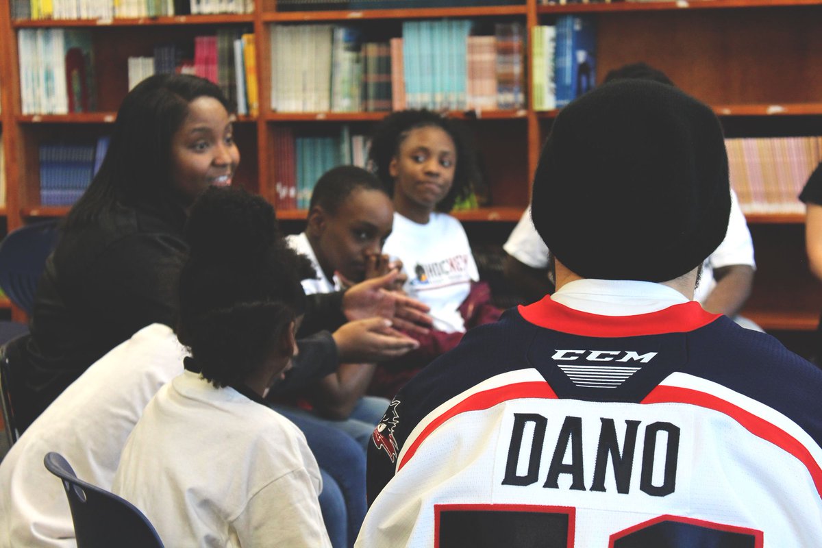 This week we continued our Hockey Assist Program with visits to local middle schools.

Players, staff, and students talked through topics of self-confidence, leadership, &amp; overcoming adversity.