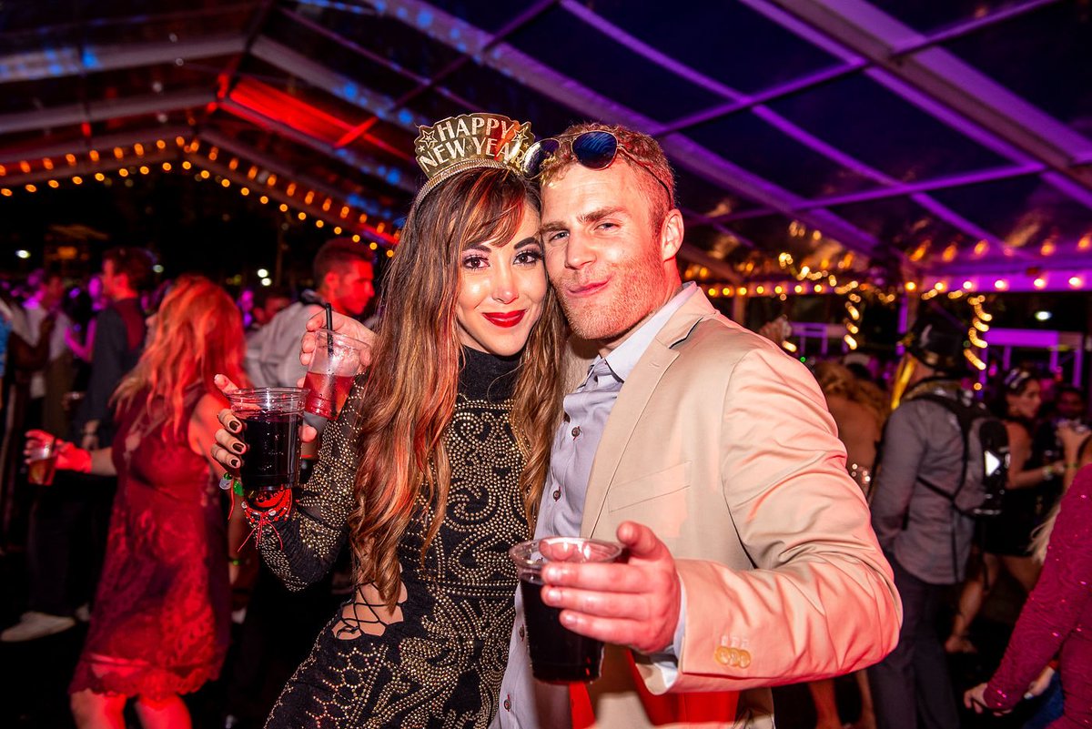 Couples that celebrate at Worldwide New Year's Eve together stay together 💕  VIP Couples enjoy unlimited gourmet food, open bar &amp; a champagne toast all while saving $95 off regular admission! Text your boo today &amp; get your VIP Couples ticket at bit.ly/2OqkBgd