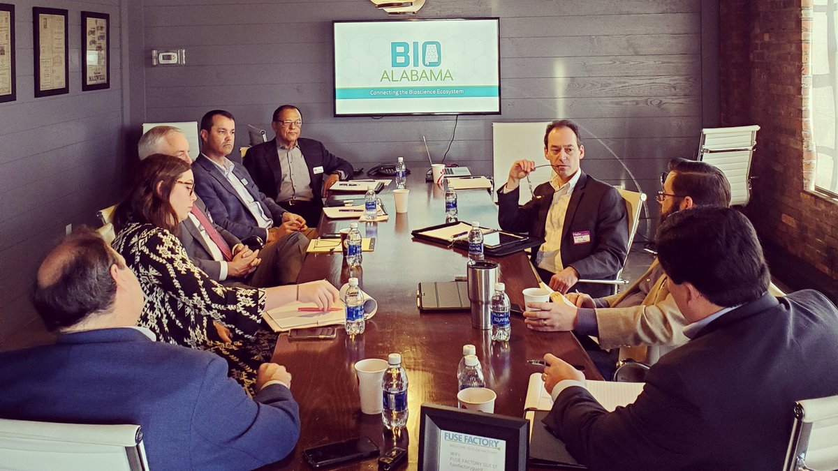 BioAlabama's tweet image. #bioalabama #lifesciences #startup #bootcamp #roundtable today @TheFuseProject in #mobileal. Thank you @bradleylegal @MaynardCooper @warrenaverett @MobileChamber @UofSouthAlabama @Shipshapefarms  for joining us!