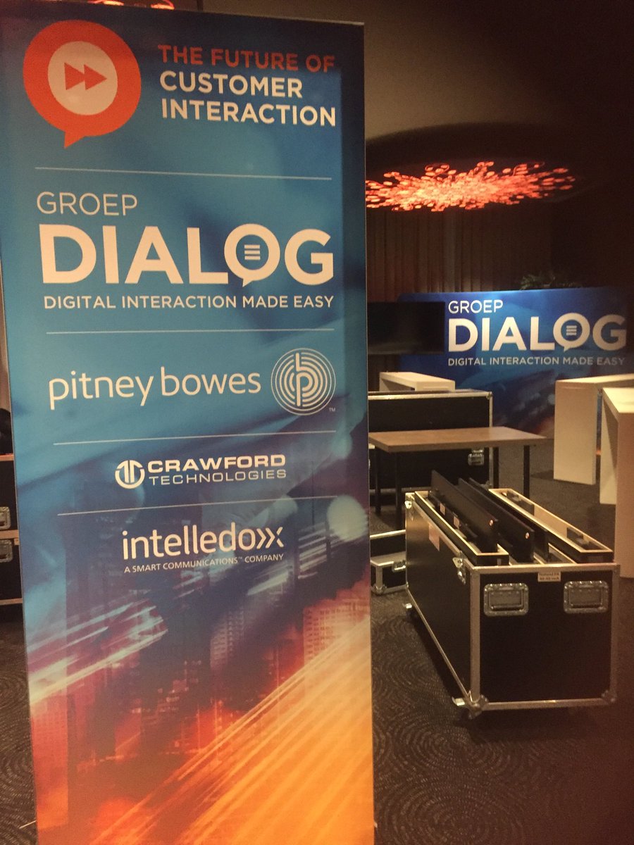 We zijn er klaar voor. Een prachtige zaal wacht op de deelnemers aan The Future of Customer Interaction #foci2019 #dialoggroep