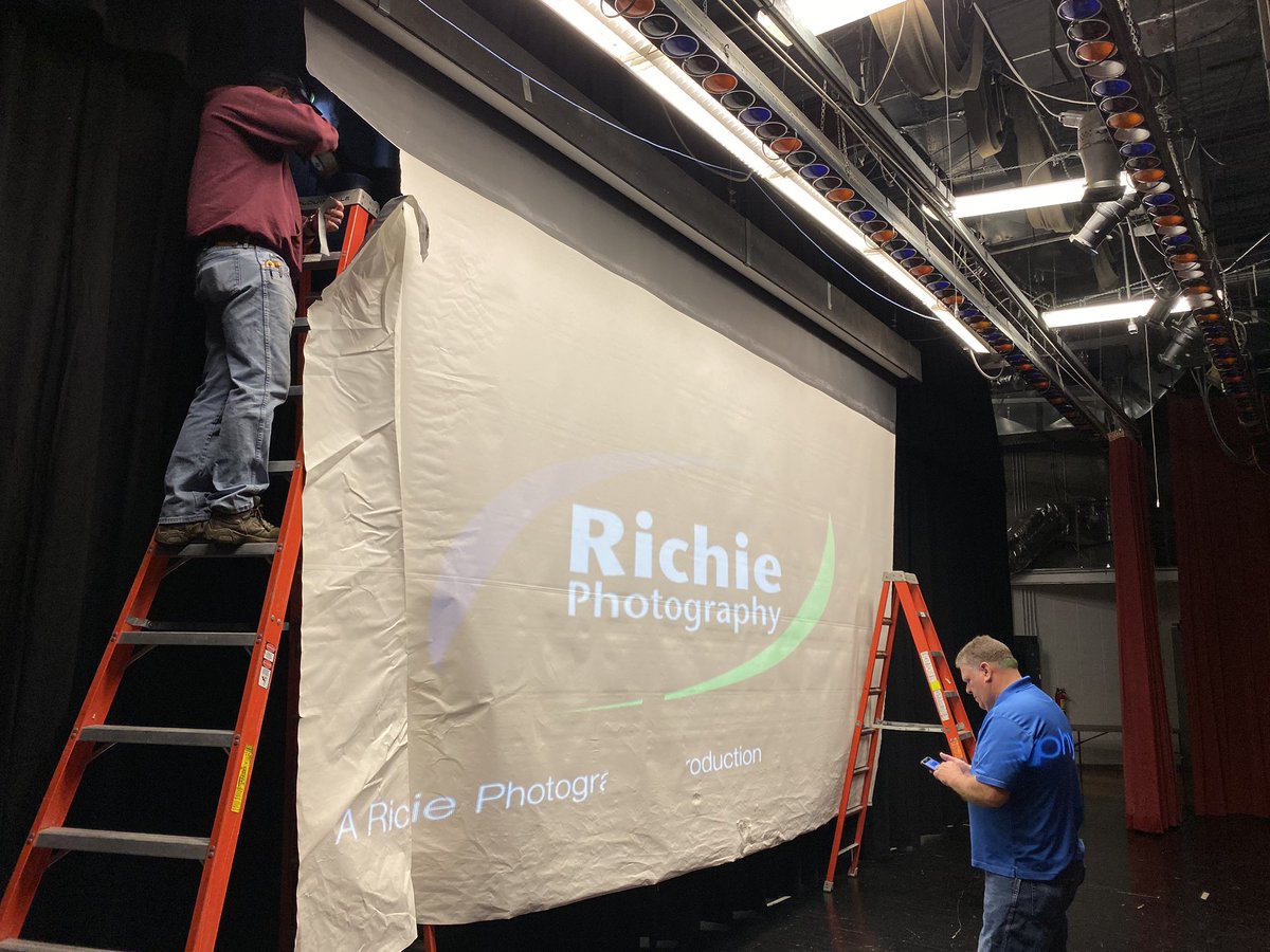 HchsTv's tweet photo. Sometimes media arts is not so artsy. Shout out to Harrison County maintenance for helping avoid an AV disappointment! Now the HCHS Fillies Soccer team can watch their end of season video! #hchs #filliessoccer #hcmediaarts https://t.co/r54WHV1b8t