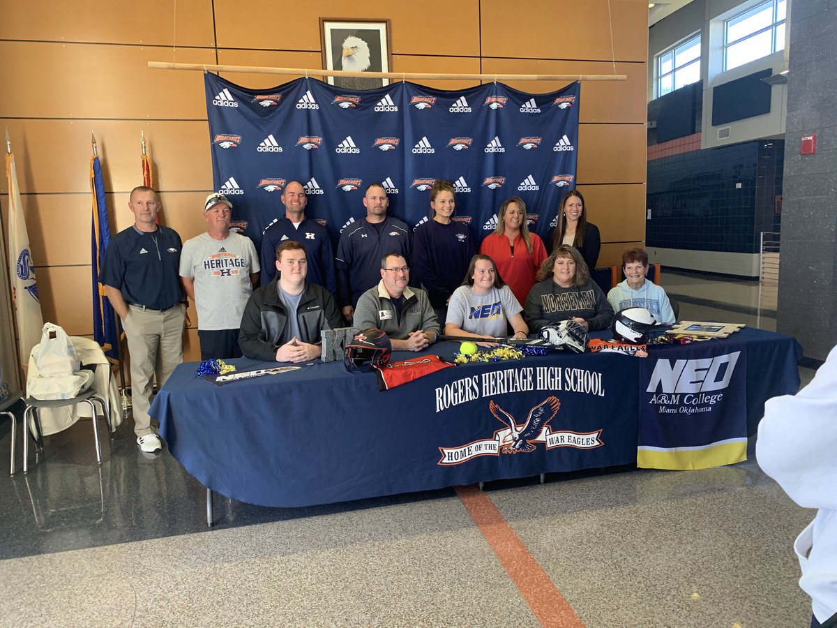 nwapaulb's tweet photo. Congrats to Rogers Heritage’s Kayla Paulo for signing to play softball at Northeastern Oklahoma A&amp;M.#arpreps https://t.co/dX5eKVl7kZ