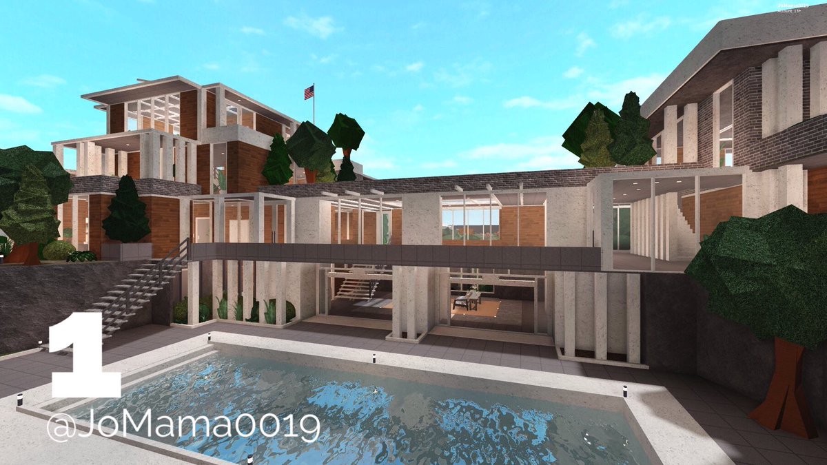 3 Story Bloxburg Modern Mansion