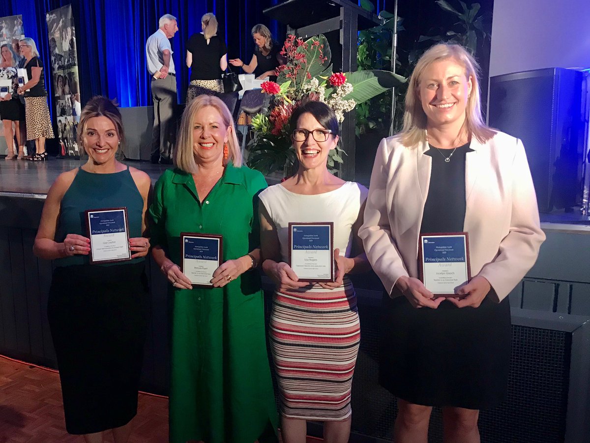 So proud of my amazing staff members who received awards last night at the Metropolitan South Directors Awards.
SAO - Lisa Clayton
Head Teacher - Brenda Pyett
Teacher - Lisa Rogers
Senior Executive - Jocelyn Gooch
#luckyprincipal #greatteam