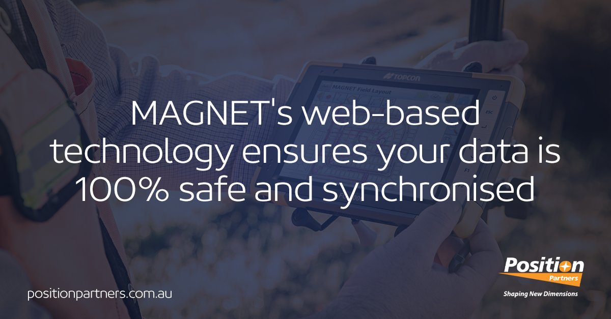 Position Partners (@posipartners) on Twitter photo No more travelling backwards and forwards between field and office. MAGNET'S web-based technology ensures your data is 100% safe and synchronised. No more travelling backwards and forwards between field and office. MAGNET'S web-based technology ensures your data is 100% safe and synchronised.