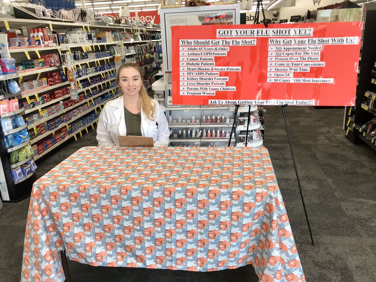 Our grad intern investing in the time to make sure our community is protected from the flu this year. Thank u, Ms. Silvia! #Collaboration #TeamWorkMakesTheDreamWork #D3Immunizer #D9inFLUencer <a href="/Chdwarrior/">Anshul Kumar</a> <a href="/KenAhlrich/">Kenneth Ahlrich</a>