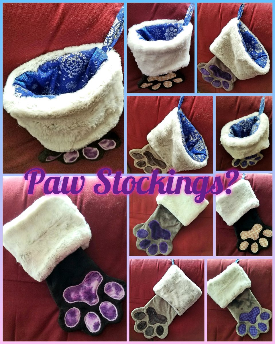 Would anyone be interested in Paw Stockings if I made some up to sell? 
The ones shown are our families and not for sale. Only an example.  
#pawpads #paws #paw #pawstocking #stockings #holidaystocking #inkpawzart #inkpawz #newproducts