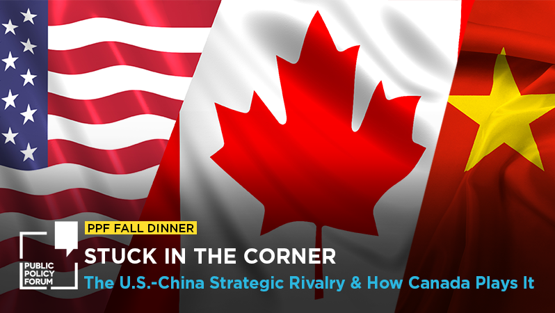 ppforumca's tweet photo. LIVE | Watch 'Stuck in the Corner: The U.S.-China strategic rivalry and how Canada plays it' #PPFdinner
Join @Harvard professor Dr. @GrahamTAllison & @egreenspon for a discussion on the most important global relationship of the 21st century for #cdnpoli: https://t.co/BrtiFJtqbB https://t.co/3fsOg4pqut