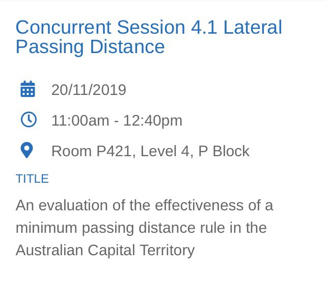 Giulio Ponte (@julesbridge) on Twitter photo Good morning! if you are at #icsc2019 come see my talk on work <a href="/CASR_RoadSafety/">Centre for Automotive Safety Research</a> <a href="/UniofAdelaide/">Uni of Adelaide</a> undertook in the ACT Good morning! if you are at #icsc2019 come see my talk on work <a href="/CASR_RoadSafety/">Centre for Automotive Safety Research</a> <a href="/UniofAdelaide/">Uni of Adelaide</a> undertook in the ACT