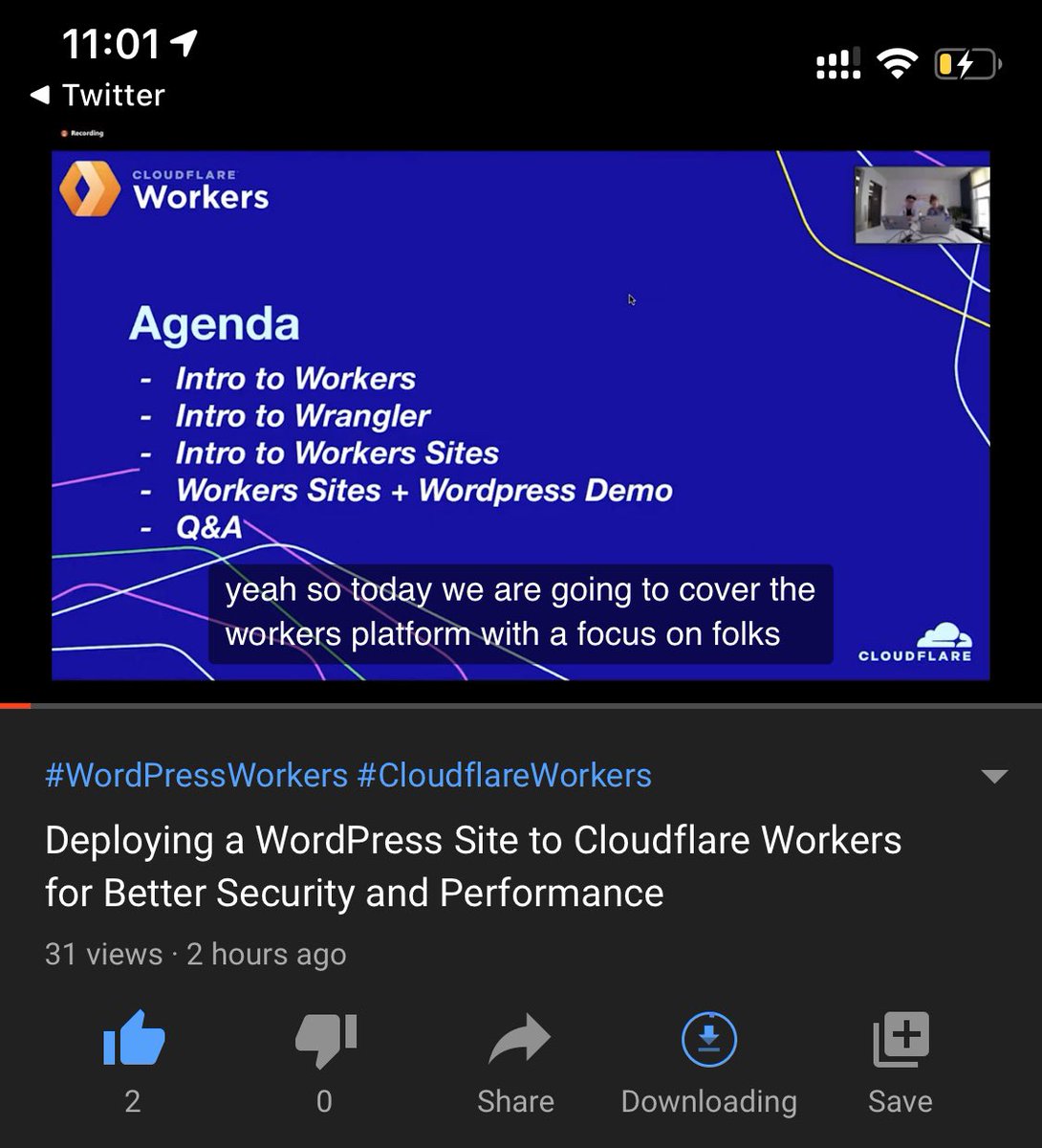 Deploying WordPress sites to #CloudflareWorkers by @ag_dubs @signalnerve 📲🤠 youtu.be/LR7YF1z4VzM