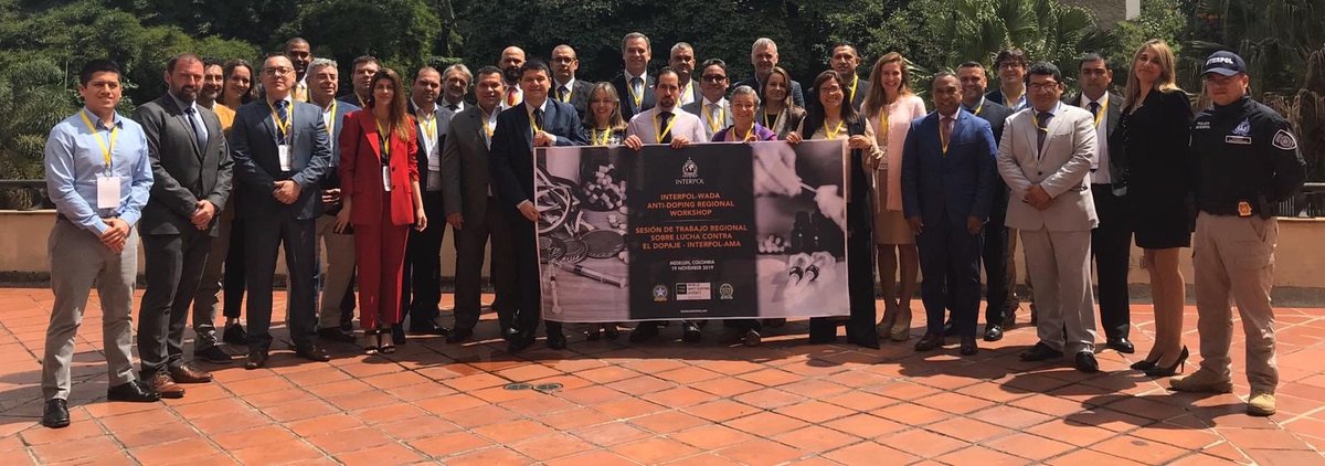 WADA is in Medellin, Colombia this week where it is co-organizing the <a href="/INTERPOL_HQ/">INTERPOL</a> -WADA #AntiDoping Latin America Regional Workshop  🇨🇴

The event is being attended by NADOs from the Region and law enforcement representatives 🌎

#PlayTrue #CleanSport