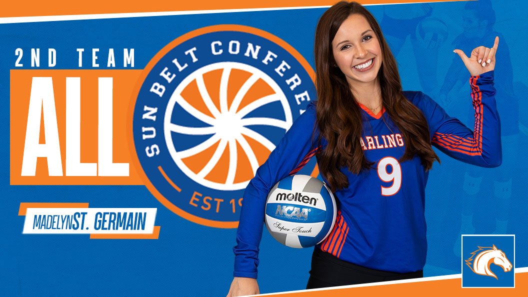 UTAMavsVB's tweet photo. @SunBelt @madelynstg .@madisonhill_ named to SBC 1st Team, while @madelynstg , @brookeft29 &amp; @kyliejedlicka41 were selected to the SBC 2nd Team https://t.co/tZtg1gzRIH