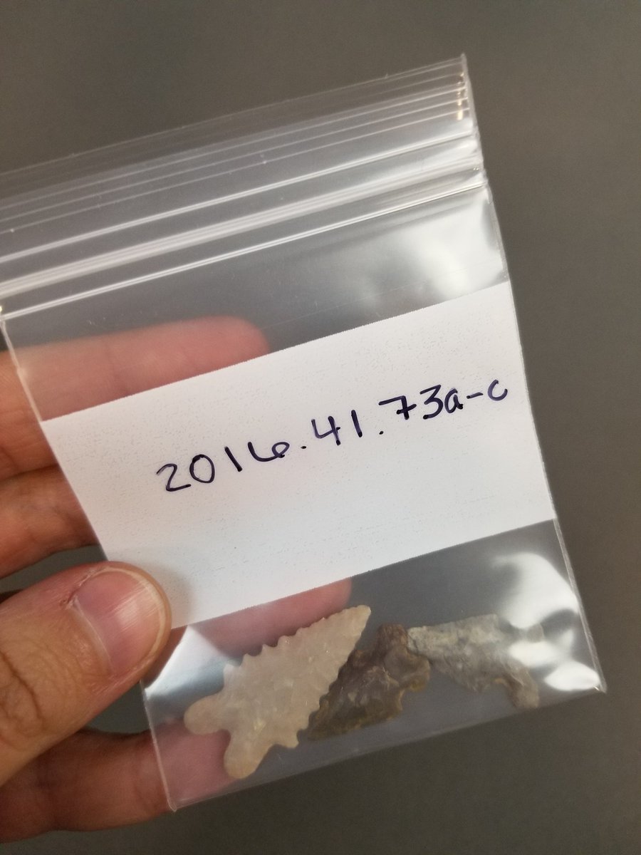 SIUEMuseum's tweet photo. Some #artifacts are too small to mark or tag though, and doing so would detract from their research or aesthetic value. In that case, we use a Sharpie and label a small zip-lock bag with the object ID. Marked, tagged or bagged, the goal is #preservation and #access at all times! https://t.co/44jEhzAzjk