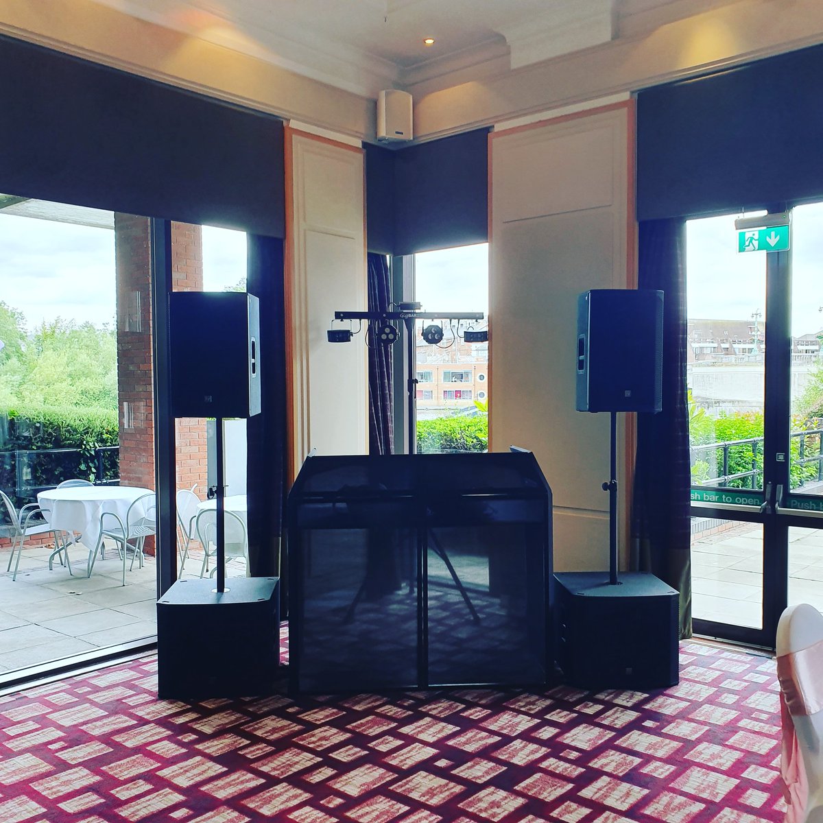 EventCameron's tweet image. DJ set up for a wedding at the end of july this year