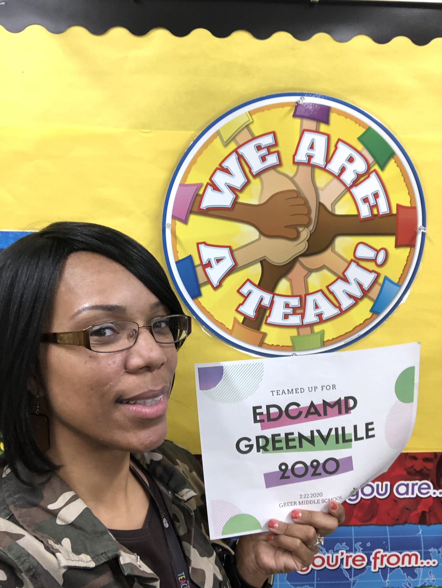 psloanjoseph's tweet photo. @HamiltonParks17 @edcampgville @TooLegitTeach @ShastaLooper @franguinnrogers @AustinGreene5 @THATAsianIC @TechTiesThomas @sblakeney3 @leahcstafford Do you see the sign? I swear it’s been up all year!! #TeamedUpForEdcamp Who else will attend with their team  (teachers, counselors, ICs, &amp; admin)? @JwoodyJennifer @iThinkHighDef @swilliams206 @TeachWrightSC @HuntsHabitat @LakeshiaRainey1 @TaneshiaStevens @MsBlumeAJW @jeremies71 https://t.co/12DnAxRcbb