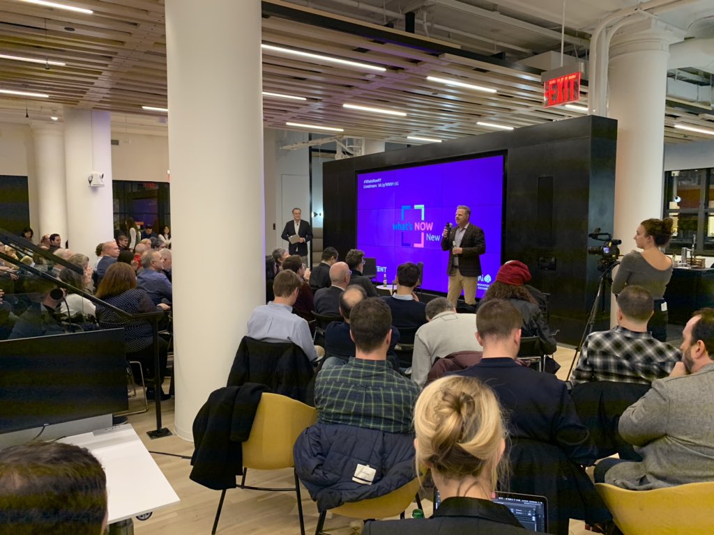 #whatsnowNY kicking  off #aieny from <a href="/CapgeminiAIE/">Applied Innovation</a>   The beer and the topic are both pretty cool. Join the live stream.