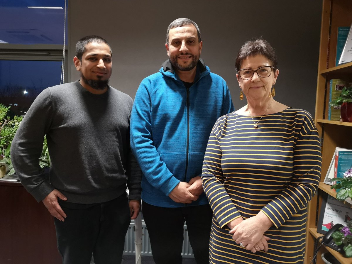 RuthEWillis's tweet photo. Thanks for visiting Altaf and Fadi our offices today following your visit to Fishlake to discuss the Flood Appeal @Michelle_SYCF @SYCF1986 @Masoba_SYCF @ShannonSYCF @SY100Club @MuslimCouncil @muslimcharities @Waheed1Akhtar @AndyBeeforth @UKCF_tweets @MyDoncaster #doncasterisgreat https://t.co/uNVTcR8dBN