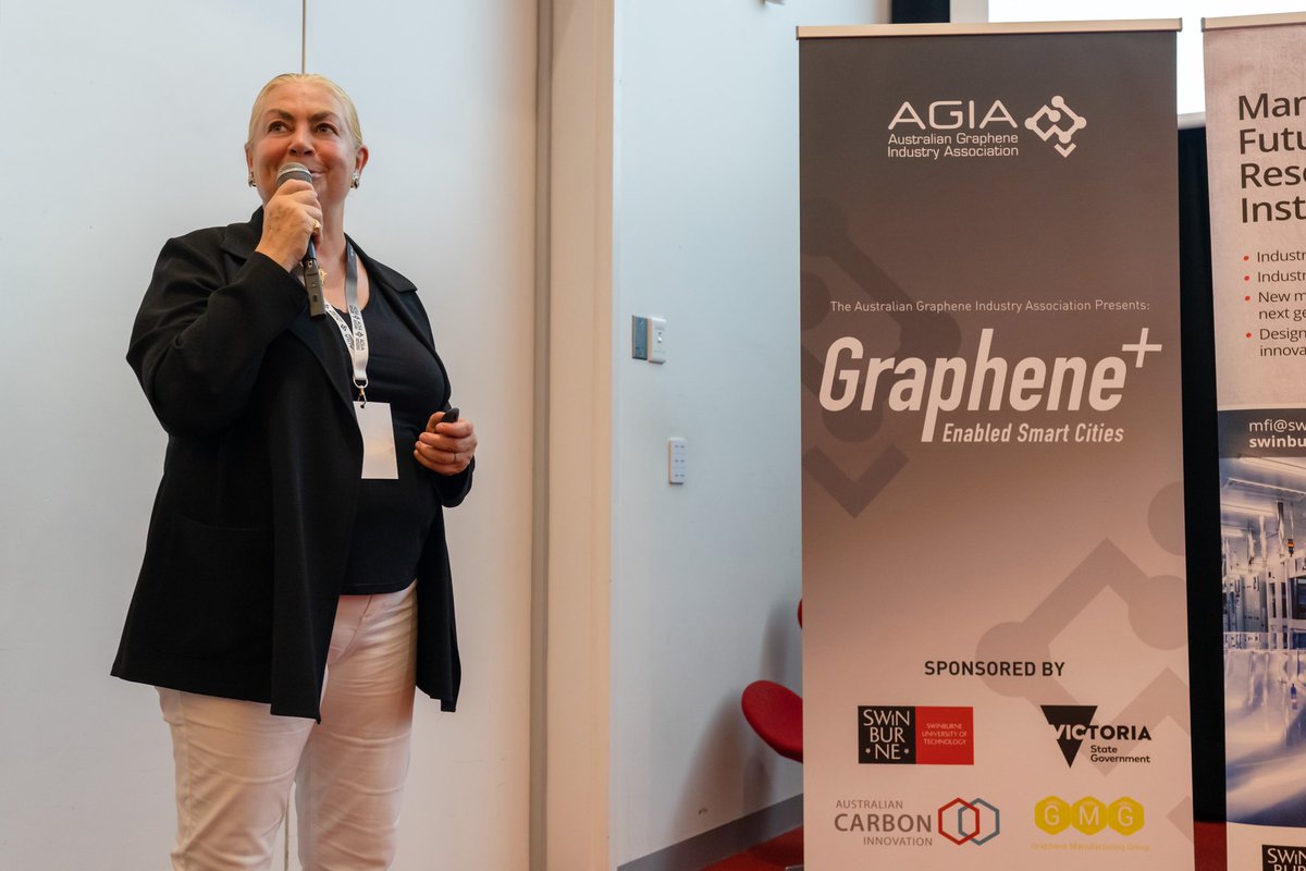 Great Graphene Conference in Melbourne: the world 1st single layer material: 200x stronger than steel, 200x more conductive than silicon, flexible and transparent... Discovered in 2004 &amp; Nobel of Physics already in 2010! Now it is time to make graphene become industrial.