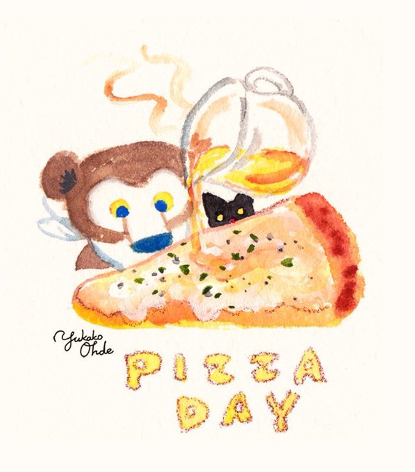 「ピザの日」のTwitter画像/イラスト(新着))