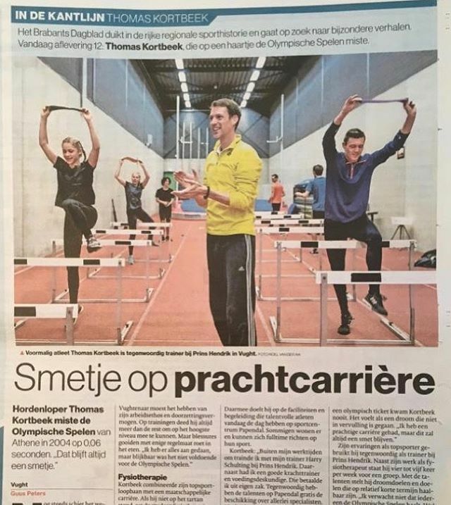 Vandaag een leuk artikel in het @brabants_dagblad over een race en carrière way back. #atletiek #topsport #indekantlijn #genoten #trots #fysiotherapie ift.tt/333Uml4