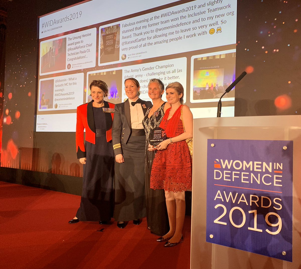 Fantastic evening at the 2019 Women in Defence Awards this evening; congratulations to all the incredible nominees and winners and thank you for an inspiring evening #WiDAwards2019 <a href="/PA_Consulting/">PA Consulting</a>