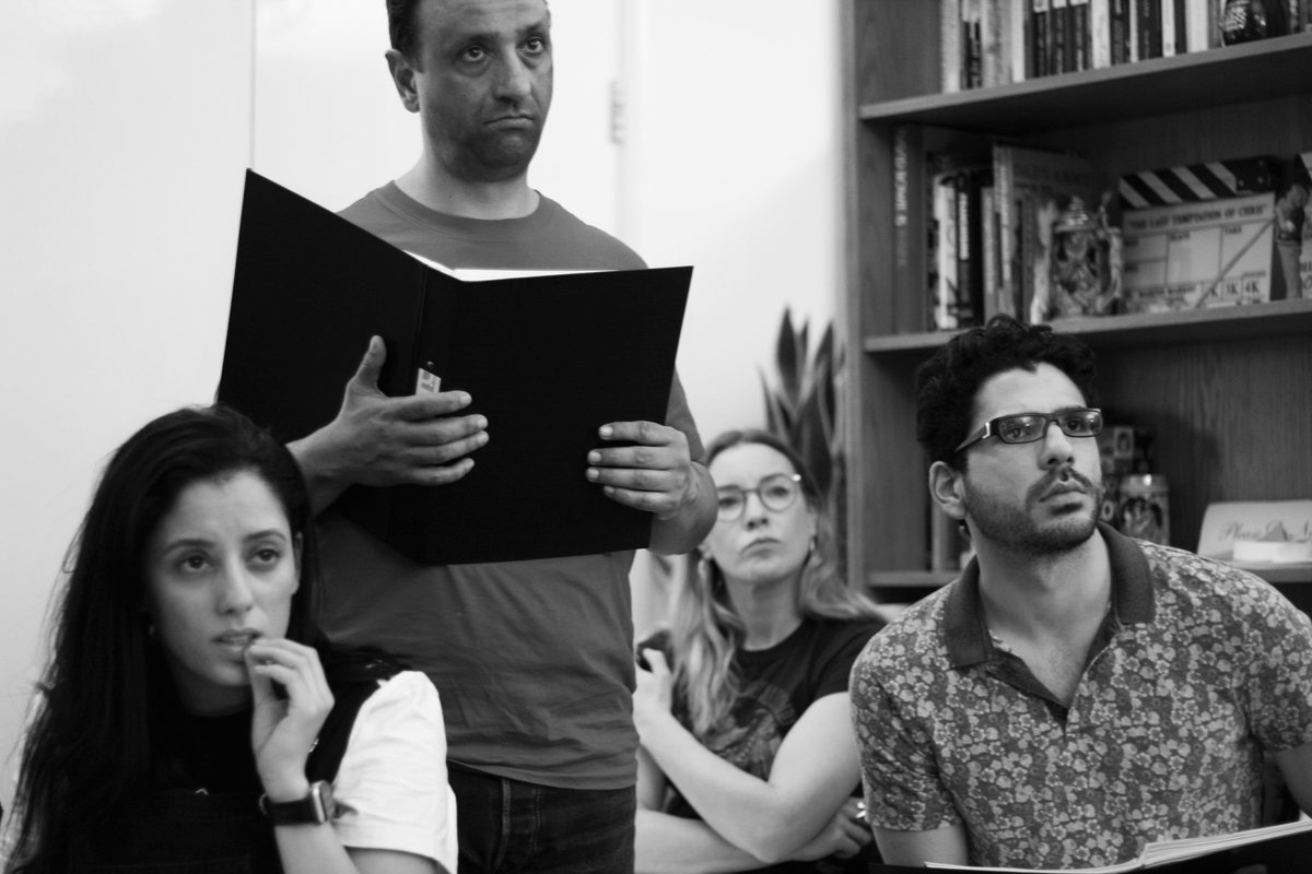 MarcusMarkou's tweet photo. A few more shots from today's rehearsal with @TaniAzevedo_ @AntonyCosta @Hibstah @TheVasConstanti @CarolineKay117 @MelissaNettlef1 @MikPickering @AndrewMcIntosh8 @bullemily #PapadopoulosMusical https://t.co/rpjmwjdOPE