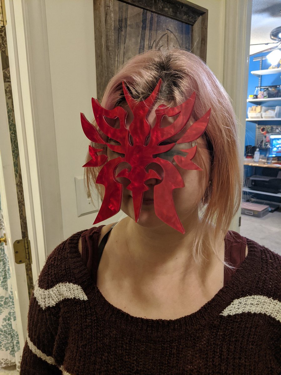 clinkorz's tweet image. Oml one mask is done...need to get some clear slider bars though. Easy to adjust.  Has felt on the back so it's more comfortable