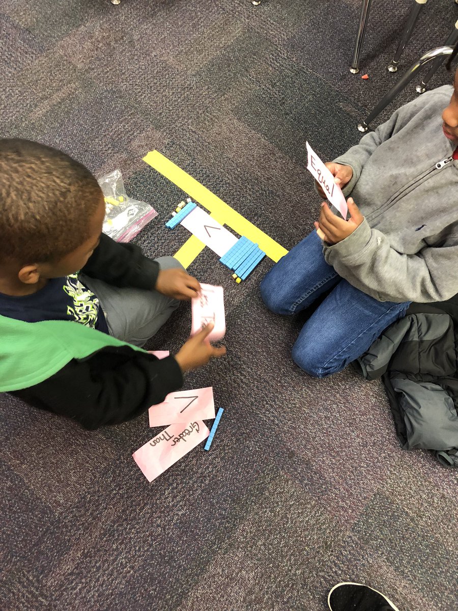 Britt_FES's tweet photo. @NorthDriveES 1st graders working on comparing numbers using <,>,= symbols and words. https://t.co/9OyRaOP2ij