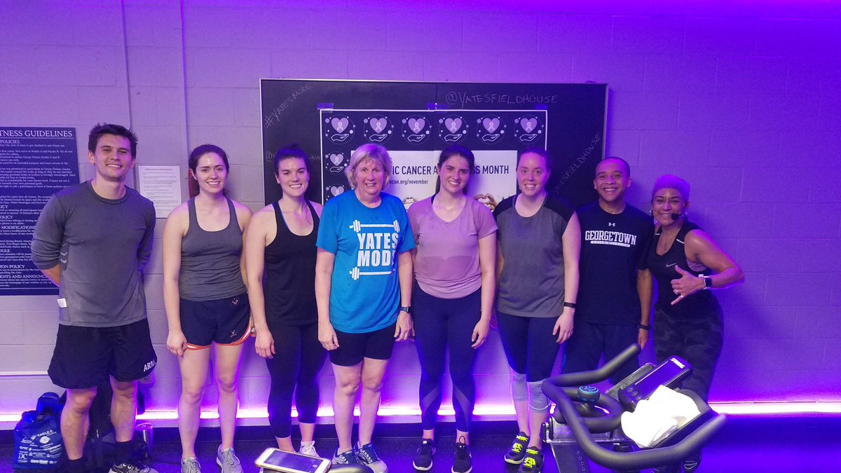 Thanks to everyone who came out to help raise awareness for Pacreatic Cancer! It was a pleasure riding beside you all to celebrate survivors and honor our loved ones!
 #PANCaware @LombardiCancer 
#Hoyas #YatesMode #Spinning