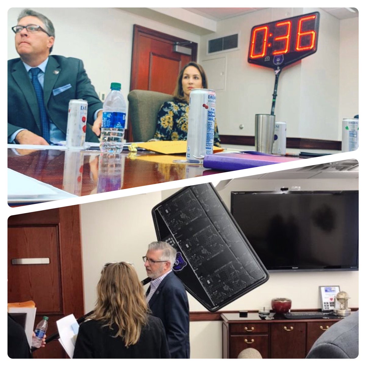 teamDogsHouse's tweet image. The length of Cabinet mtgs can be a problem. Reporting out can get a little long-winded. With the help of @ucafootball @uca_sports &amp;amp; the TV timeout clock, we managed to get out of there with time to spare today. I think that I will carry this around to all future meetings.