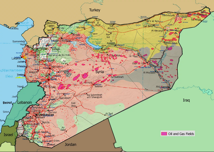 DavidStone133's tweet photo. Gen. Jack Keane showed #Trump maps of the oil fields in #Syria.He also showed Trump maps of the rare earth minerals in Afghanistan when Trump threatened to remove troops from Afghanistan.Trump came out of this meeting with Keane with a different narrative about #US role in Syria. https://t.co/MsRw29QheL
