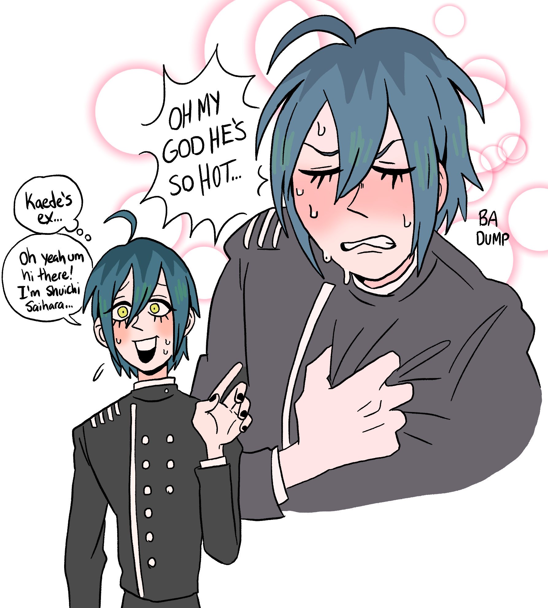 Sam Gundam Tanaka Enthusiast One Of My Favorite Concepts Is Rantaro Being Kaedes Overly Friendly Ex