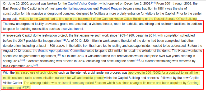 Then there's this scary thought. Who won the b!d when they upgraded all the techn0l0gy at the capit0l? An Israe1i company. Seriously!!!Who are the puppet masters?