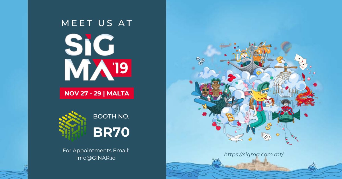 GINAR_io's tweet photo. Mr. Harry Pham - GINAR's Managing Director will attend SiGMA in Malta on Nov 27-29.
See you at our booth #BR70 to meet and discuss RNG, iGaming, and Blockchain.
You can book a meeting with us at info@ginar.io.
#SiGMA2019 #iGamingVillage #blockchain #RandomNumbers #RNG #dRNG https://t.co/d1sAiNPFGN